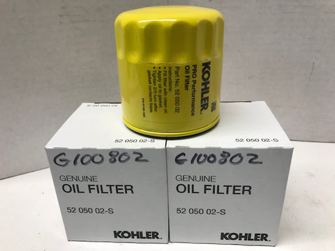 (3) Grasshopper G100802 Mower Engine Oil Filters OEM KH52 050 02
