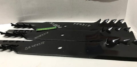 Scag 21" Shredder blade HD SET (3) 483318 replaces 482379 Cutter blade
