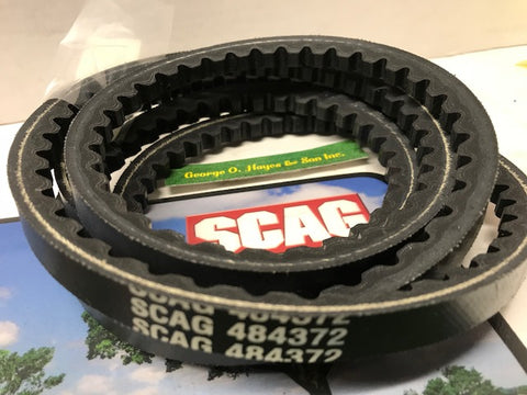 Scag Mower OEM Pump Belt  #484372 (MADE WITH KEVLAR)