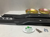 Walker Mower 48"Serrated Dense Pak Deck Blades Kit 7705-58 &59