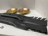 Walker Mower 48"Serrated Dense Pak Deck Blades Kit 7705-58 &59