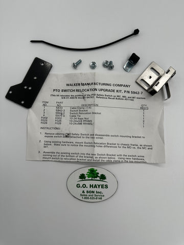 Walker Mower OEM Switch Relocation Upgrade Kit 5942-7