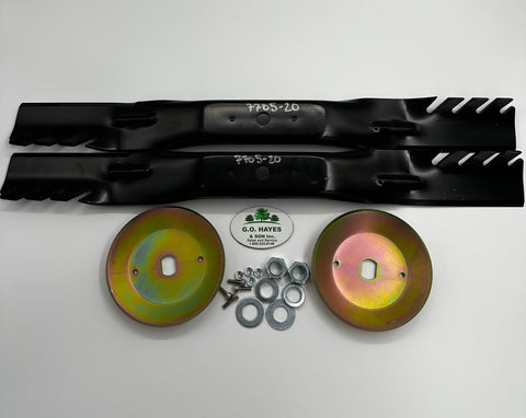 OEM Specs Walker Mower 7705-20 (SU7705-58) Side Discharge Mulching Blade Kit