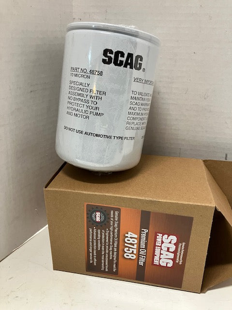 OEM Scag Filter 48758 Hydraulic Transmission Filter Fits Most Scag Zer ...