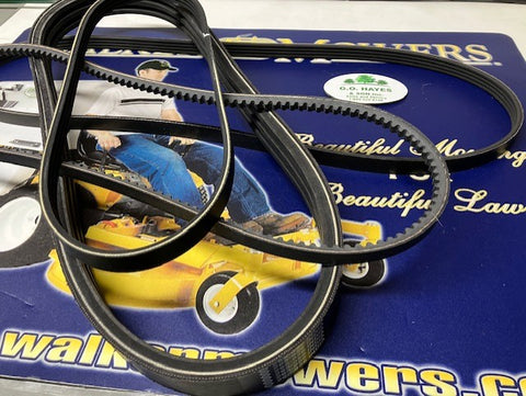 Walker Mower Belt Kit***NOTE*** We need serial # of tractor - Not all OEM belts