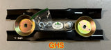 U PICK! Walker Mower 48" GHS or SD Blade Set Combo OEM Specs.w/hubs and shear+FREE blade balancer & mounting hardware