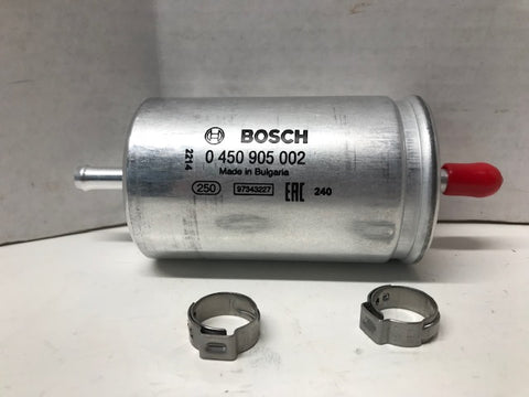 Bosch OEM EFI Fuel Filter KH24 050 03 for Walker Mower External w/2 clamps