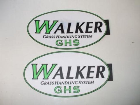 GHS Walker Mower Catcher Decals OEM 5801 (Set of 2)