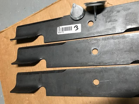 Set of three(3)Scag Mower OEM blades 481712+FREE blade balancer