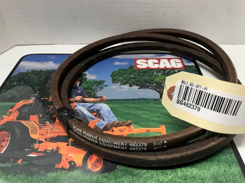 SCAG OEM Belt #482379 for Turf Tiger 61" (Made with Kevlar)