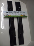 PICK YOUR SIZE: Walker Mower 42" Deck Blades (2) Made to OEM specs + balancer