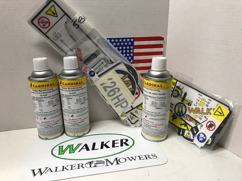Walker Mower Paint and Decal Kit