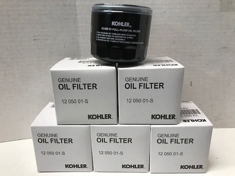 6 Kohler Walker Mower Oil Filters (6) OEM 12 050 01-S
