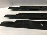 Set of (3) 21"Scag Mower Replacement blades Made in USA 481708/482879+FREE blade balancer